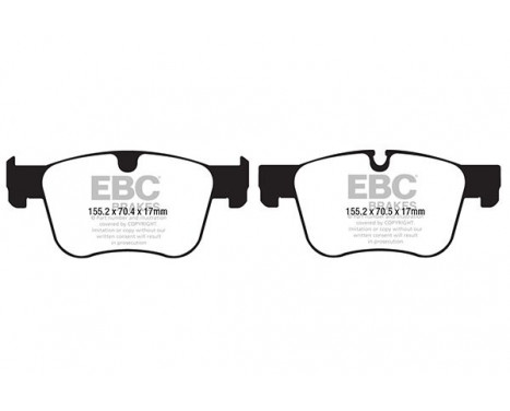 Brake Pad Set, disc brake Yellowstuff DP42198R EBC, Image 5