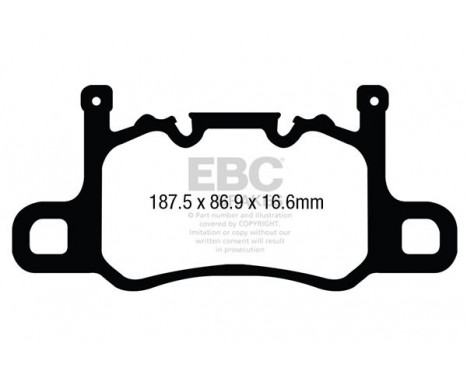 Brake Pad Set, disc brake Yellowstuff DP42207R EBC, Image 5