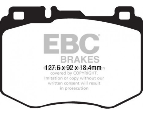 Brake Pad Set, disc brake Yellowstuff DP42210R EBC, Image 5