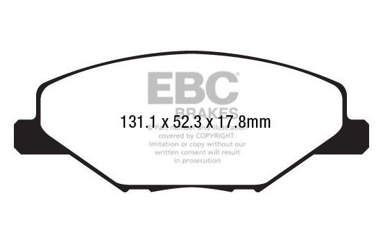 Brake Pad Set, disc brake Yellowstuff DP42211R EBC, Image 5