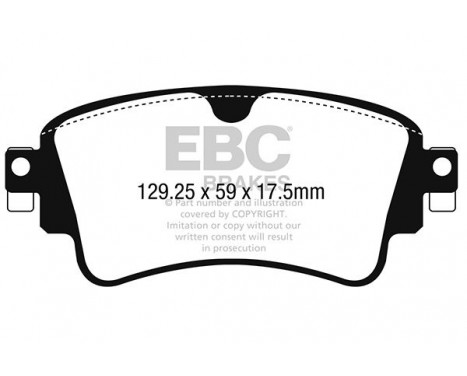 Brake Pad Set, disc brake Yellowstuff DP42254R EBC, Image 5
