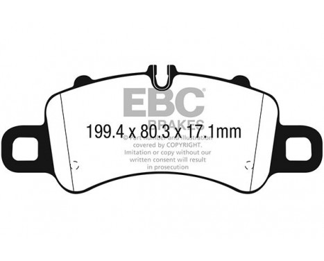Brake Pad Set, disc brake Yellowstuff DP42307R EBC, Image 5