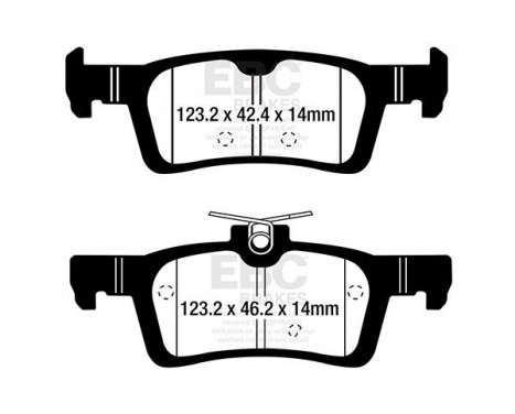 Brake Pad Set, disc brake Yellowstuff DP42319R EBC, Image 5