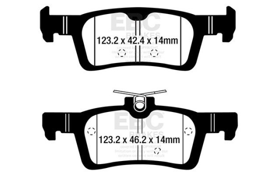 Brake Pad Set, disc brake Yellowstuff DP42319R EBC, Image 5