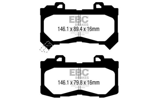 Brake Pad Set, disc brake Yellowstuff DP43044R EBC, Image 5