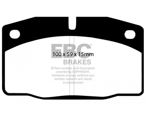 Brake Pad Set, disc brake Yellowstuff DP4325R EBC, Image 5