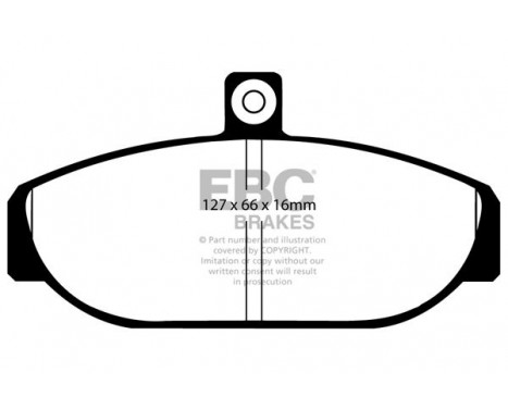 Brake Pad Set, disc brake Yellowstuff DP4435R EBC, Image 5
