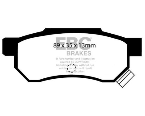 Brake Pad Set, disc brake Yellowstuff DP4642/2R EBC, Image 5