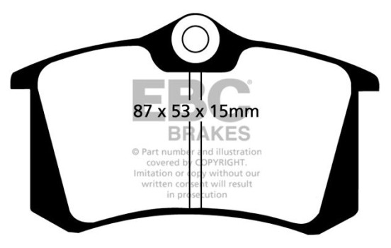 Brake Pad Set, disc brake Yellowstuff DP4680R EBC, Image 5