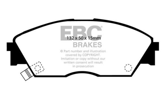 Brake Pad Set, disc brake Yellowstuff DP4706R EBC, Image 5