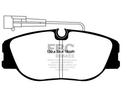 Brake Pad Set, disc brake Yellowstuff DP4733R EBC, Image 5