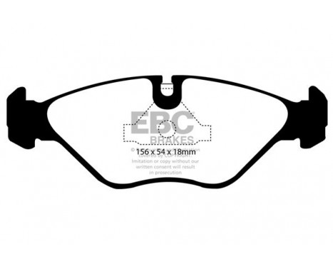 Brake Pad Set, disc brake Yellowstuff DP4751R EBC, Image 5