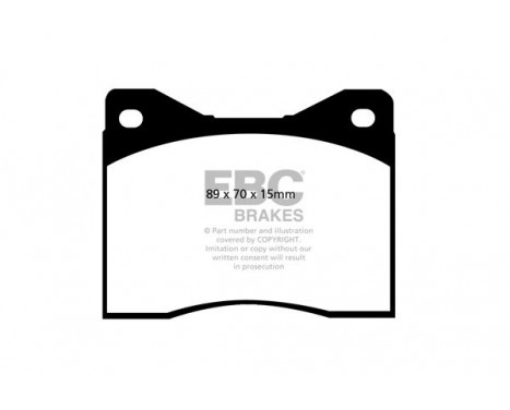 Brake Pad Set, disc brake Yellowstuff DP4753/2R EBC, Image 6