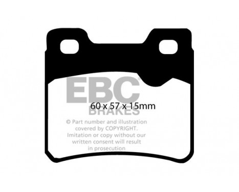 Brake Pad Set, disc brake Yellowstuff DP4761R EBC, Image 5
