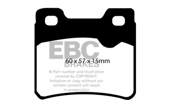Brake Pad Set, disc brake Yellowstuff DP4761R EBC, Image 5