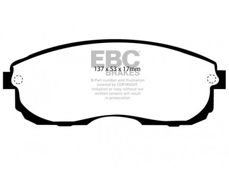 Brake Pad Set, disc brake Yellowstuff DP4775R EBC, Image 5