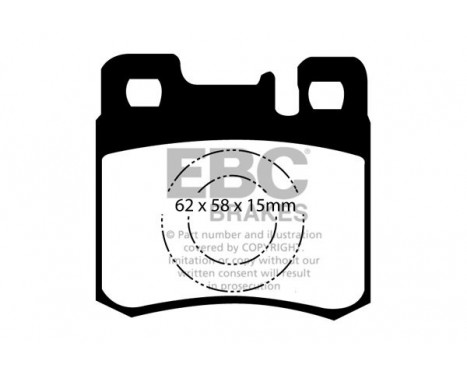 Brake Pad Set, disc brake Yellowstuff DP4846R EBC, Image 5