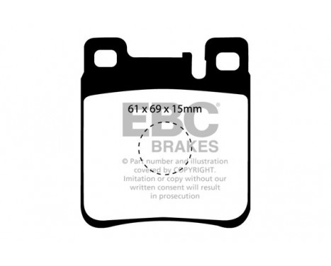 Brake Pad Set, disc brake Yellowstuff DP4887R EBC, Image 5