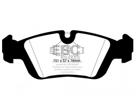 Brake Pad Set, disc brake Yellowstuff DP4914R EBC, Image 5