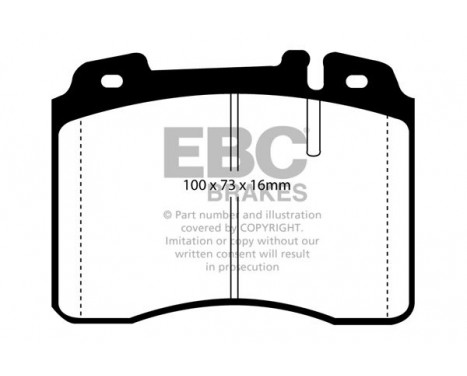 Brake Pad Set, disc brake Yellowstuff DP4927/2R EBC, Image 5