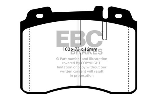 Brake Pad Set, disc brake Yellowstuff DP4927/2R EBC, Image 5