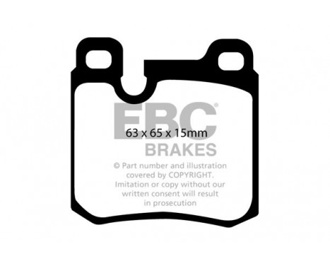 Brake Pad Set, disc brake Yellowstuff DP4996R EBC, Image 5