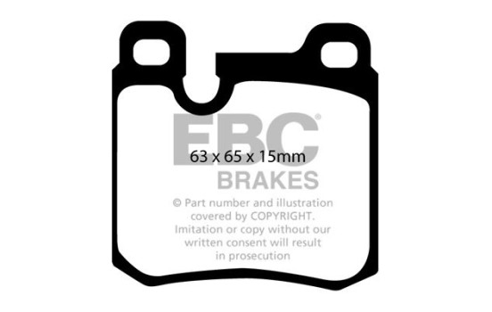 Brake Pad Set, disc brake Yellowstuff DP4996R EBC, Image 5