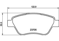 Brake pad set, disc brake