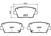 Brake pad set, disc brake