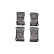 Brake pad set, disc brake