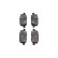 Brake pad set, disc brake