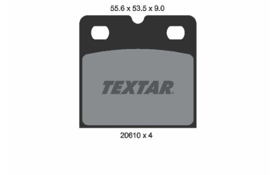 Brake Pad Set, disc parking brake 2061005 Textar