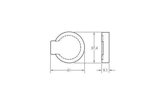 Brake Pad Set, disc parking brake 36115 ABS, Image 2