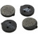 Brake Pad Set, disc parking brake 36116 ABS