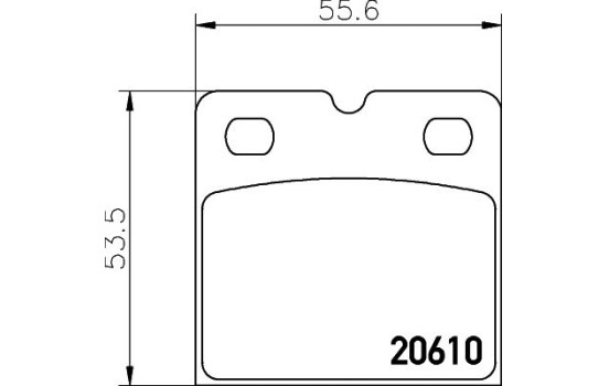 Brake Pad Set, disc parking brake 8DB 355 005-301 Hella, Image 4
