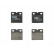Brake Pad Set, disc parking brake COTEC GDB1641 TRW