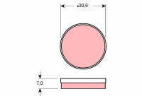 Brake Pad Set, disc parking brake GDB271 TRW