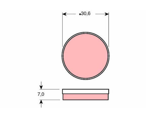Brake Pad Set, disc parking brake GDB271 TRW