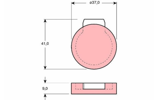 Brake Pad Set, disc parking brake GDB272 TRW