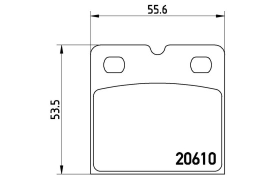 Brake Pad Set, disc parking brake P 02 001 Brembo, Image 3