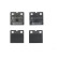 Brake Pad Set, disc parking brake P 02 001 Brembo, Thumbnail 3