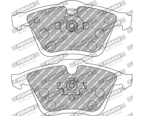 Brake pad set DS Performance FCP1765H Ferodo Racing, Image 6