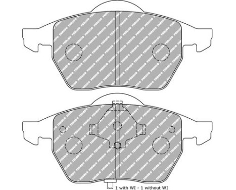 Brake pad set DS Performance FDS1463 Ferodo Racing, Image 6