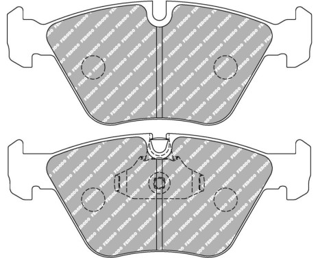 Brake pad set DS UNO FCP1073Z Ferodo Racing, Image 5