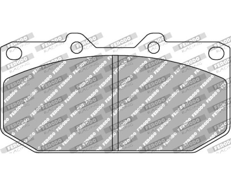 Brake pad set DS UNO FCP986Z Ferodo Racing, Image 2