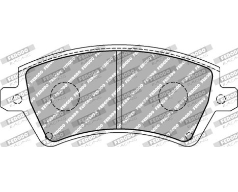Brake pad set DS2500 FCP1573H Ferodo Racing, Image 2