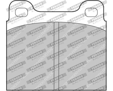 Brake pad set DS2500 FCP2H Ferodo Racing, Image 2
