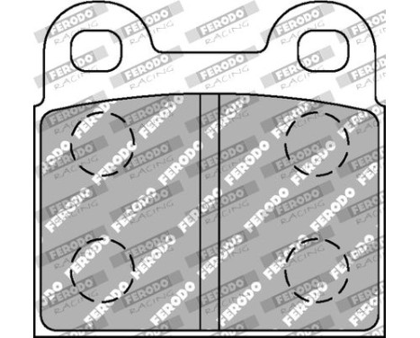 Brake pad set DS2500 FCP3H Ferodo Racing, Image 2