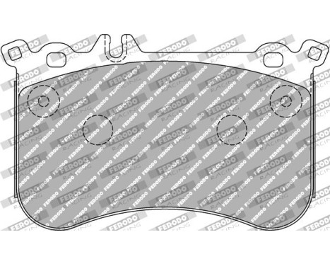 Brake pad set DS2500 FCP4806H Ferodo Racing, Image 2