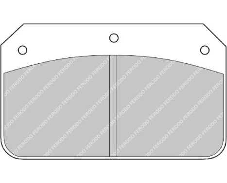 Brake pad set DS2500 FRP502H Ferodo Racing, Image 6